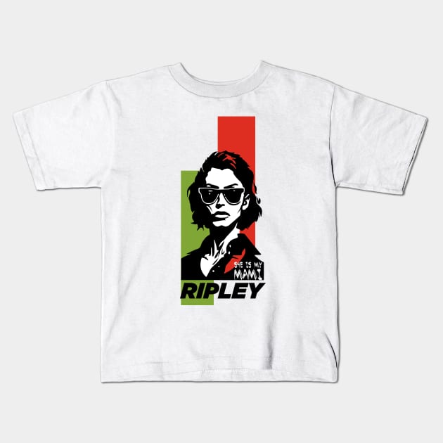 rhea ripley Kids T-Shirt by relavinearts